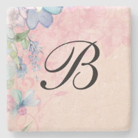 Joli Fleurs sauvages floraux rose et bleu