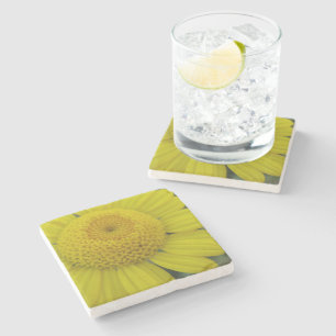 Dessous-de-verre En Pierre Jolie marguérite jaune
