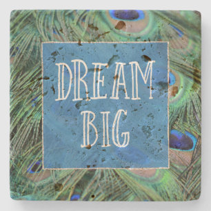 Dessous-de-verre En Pierre Jolies plumes de paon