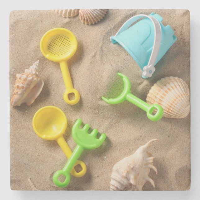 Dessous-de-verre En Pierre Jouets de plage (Devant)