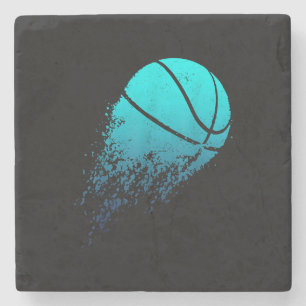 Dessous-de-verre En Pierre Joueur de basketball Fan de Bball Baller Sports