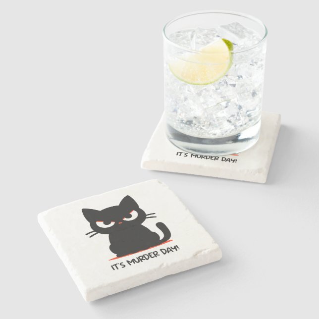 Dessous-de-verre En Pierre Jour du meurtre (Côté)