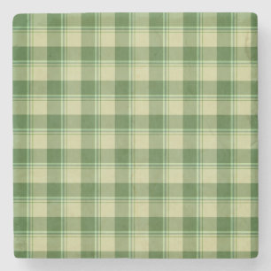 Dessous-de-verre En Pierre Journée de la Saint Patrick à Plaid Vert