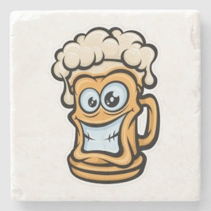 Dessous-de-verre En Pierre Joyeuse Mug De Bière, Illustration Drôle