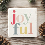 Dessous-de-verre En Pierre Joyeux cadeau de Noël coloré moderne<br><div class="desc">Joyeux cadeau de Noël coloré moderne</div>