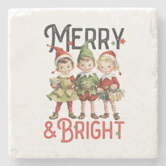 Dessous-de-verre En Pierre Joyeux cadeau de Noël et lumineux