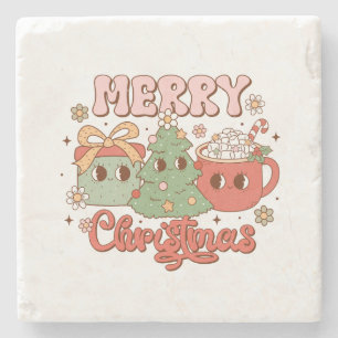 Dessous-de-verre En Pierre Joyeux Noël cadeau de Noël