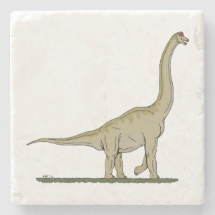 Dessous-de-verre En Pierre Jurassique Dinosaure Brachiosaurus