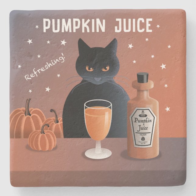 Dessous-de-verre En Pierre Jus de citrouille (Devant)