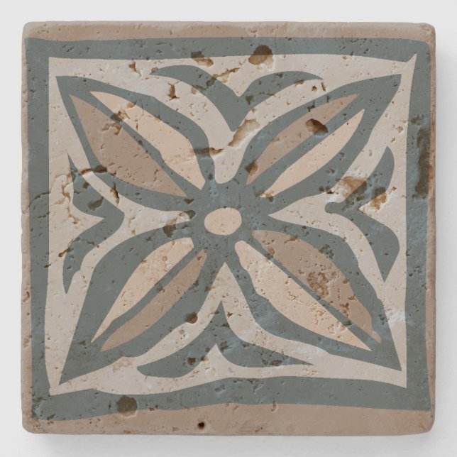 Dessous-de-verre En Pierre Kalakaua Hawaiian Tropical Tapa KL302 (Devant)