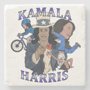 Dessous-de-verre En Pierre Kamala Harris Bootleg Rap