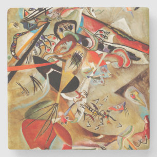 Dessous-de-verre En Pierre Kandinsky Composition Peinture Abstraite