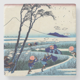Dessous-de-verre En Pierre Katsushika Hokusai - Ejiri dans la province de Sur