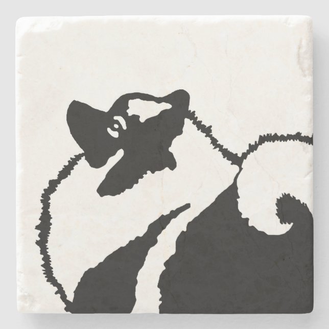 Dessous-de-verre En Pierre Keeshond Graphics - Cute Original Chig Art (Devant)