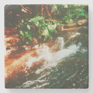 Dessous-de-verre En Pierre Kerosene Creek, Rotorua, Nouvelle-Zélande