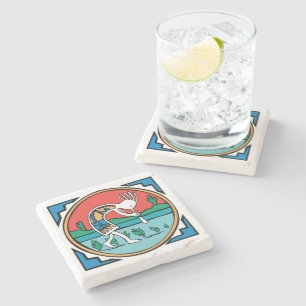 Dessous-de-verre En Pierre Kokopelli indien indigène