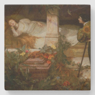 Dessous-de-verre En Pierre La Belle au Bois Dormant (Prince et Princesse Céle