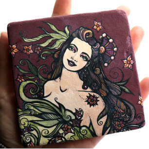 Dessous-de-verre En Pierre La déesse de l'impératrice Tarot