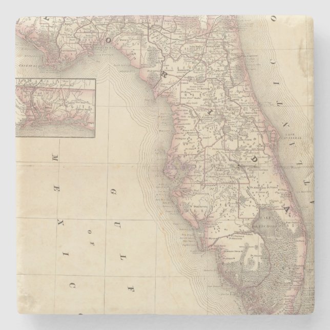 Dessous-de-verre En Pierre La Floride 10 2 (Devant)