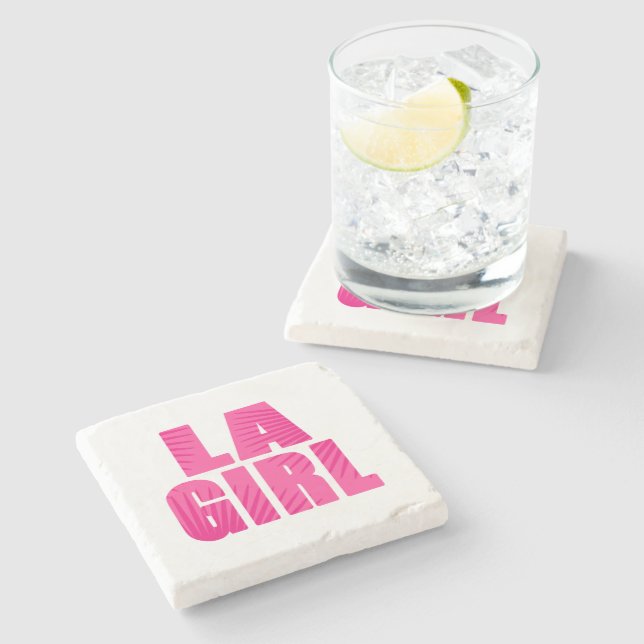 Dessous-de-verre En Pierre LA Girl (Côté)