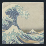 Dessous-de-verre En Pierre La Grande Vague<br><div class="desc">La Grande Vague au large de Kanagawa (神 奈 川 沖 浪 裏 Kanagawa-oki nami-ura?, allumé. "Under a Wave of Kanagawa"), aussi connu sous le nom de "The Great Wave" ou simplement "The Wave", est une gravure en bois de l'artiste japonais Hokusai. Exemple de l'art ukiyo-e, il a été publié...</div>