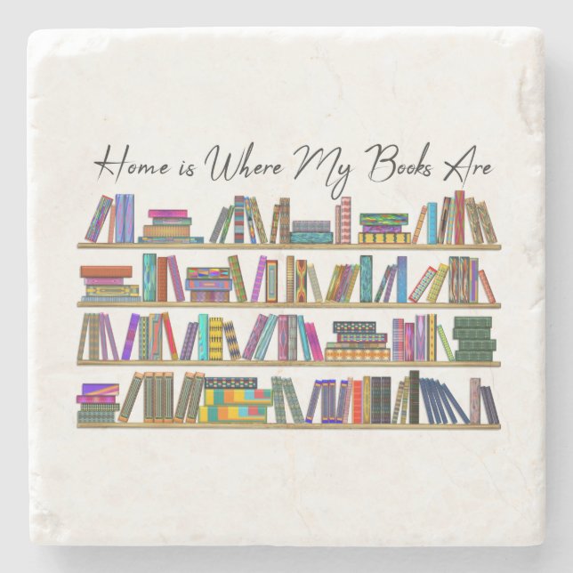 Dessous-de-verre En Pierre La maison est là où mon coeur est (Devant)