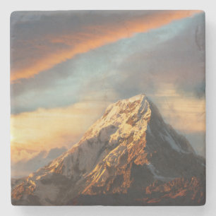 Dessous-de-verre En Pierre La montagne majestueuse