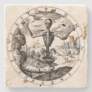 Dessous-de-verre En Pierre La mort vient aux dessous de verre en pierre de