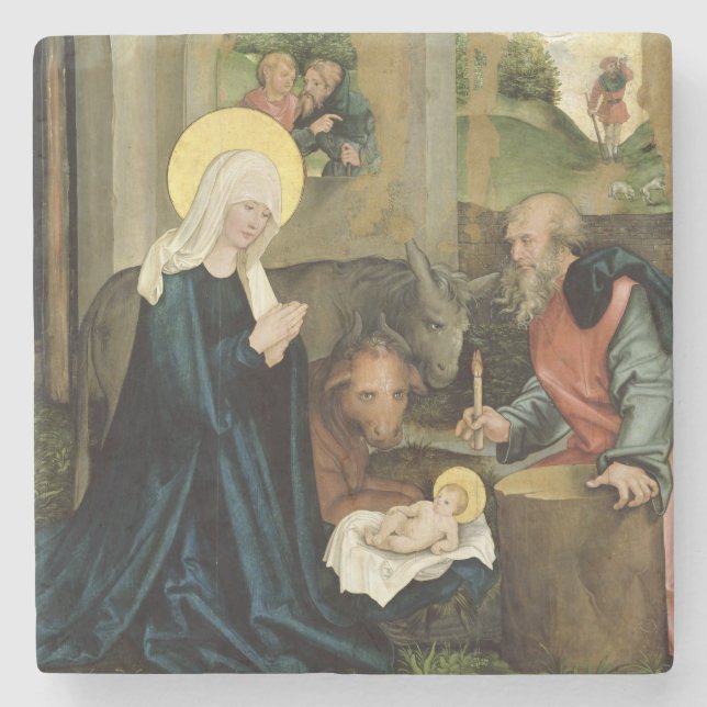 Dessous-de-verre En Pierre La naissance du Christ (Devant)