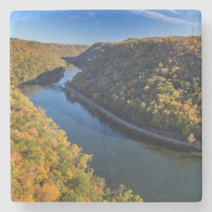 Dessous-de-verre En Pierre La New River Gorge à Hawks Nest State Park