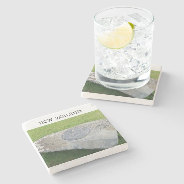 Dessous-de-verre En Pierre La Nouvelle Zélande (Côté)