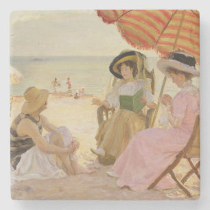 Dessous-de-verre En Pierre La plage, 1929