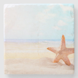 Dessous-de-verre En Pierre La Plage D'Été