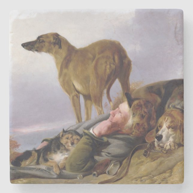 Dessous-de-verre En Pierre La première montre (Devant)