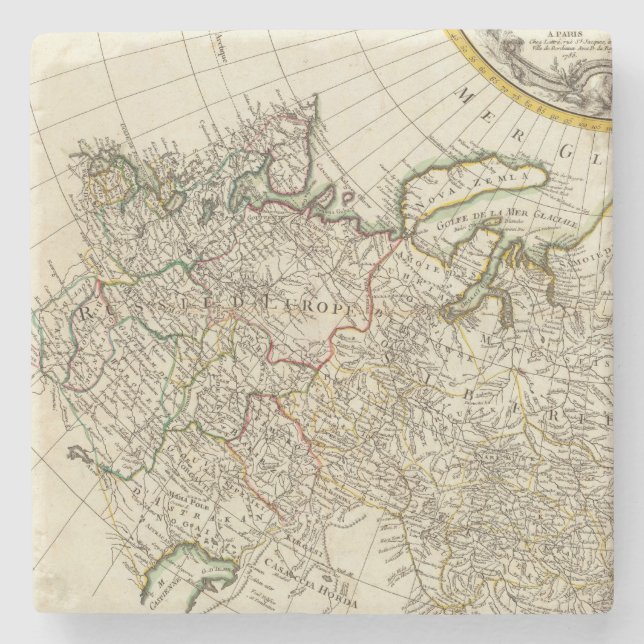 Dessous-de-verre En Pierre La Russie 18 (Devant)