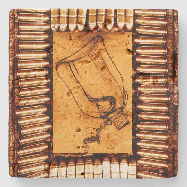 Dessous-de-verre En Pierre La Sécheresse (Devant)