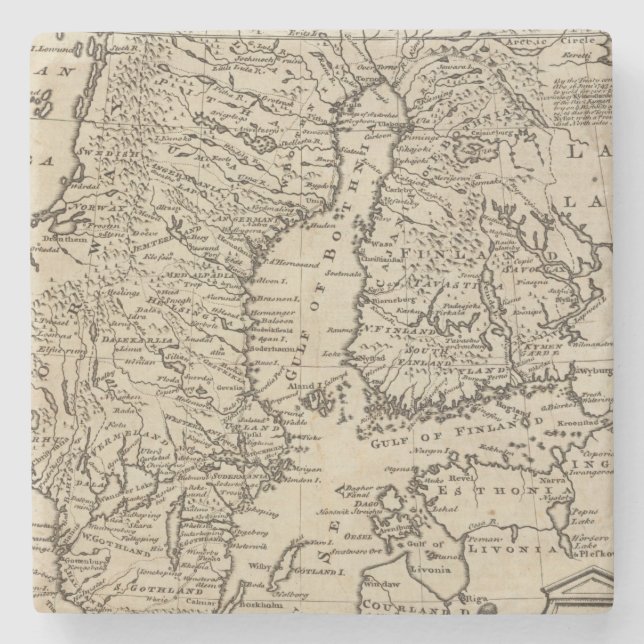 Dessous-de-verre En Pierre La Suède (Devant)