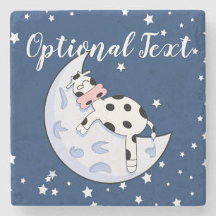 Dessous-de-verre En Pierre La vache au-dessus de la lune
