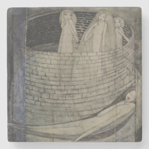 Dessous-de-verre En Pierre La vérité est au fond du puits