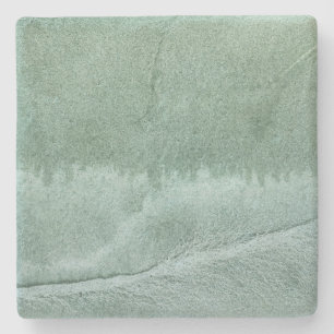 Dessous-de-verre En Pierre L'abstraction gris-vert