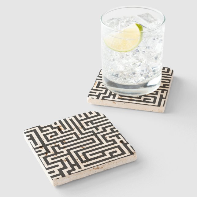 Dessous-de-verre En Pierre Labyrinth (Côté)