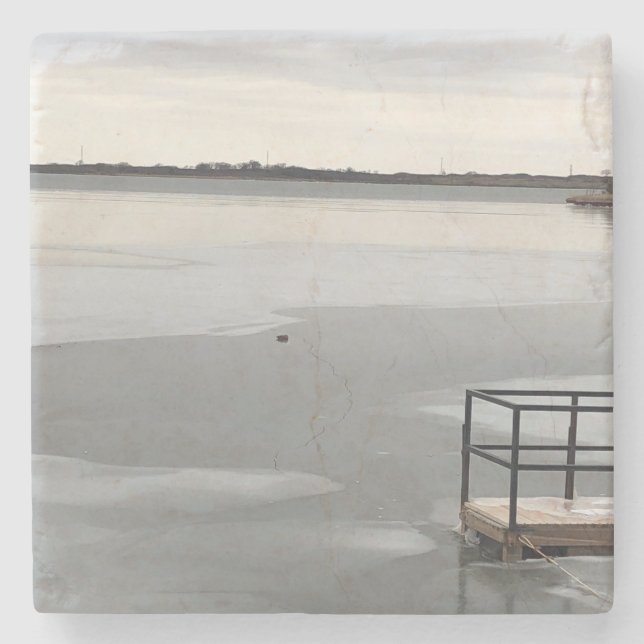 Dessous-de-verre En Pierre Lac gelé (Devant)