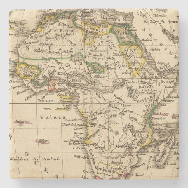 Dessous-de-verre En Pierre L'Afrique 16 (Devant)