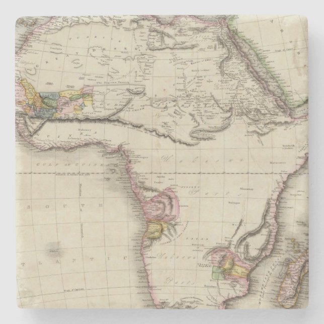 Dessous-de-verre En Pierre L'Afrique 35 (Devant)