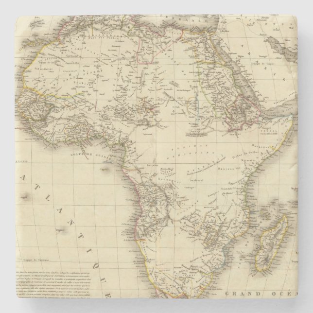 Dessous-de-verre En Pierre L'Afrique 3 2 (Devant)