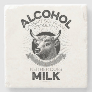 Dessous-de-verre En Pierre L'alcool contre le lait