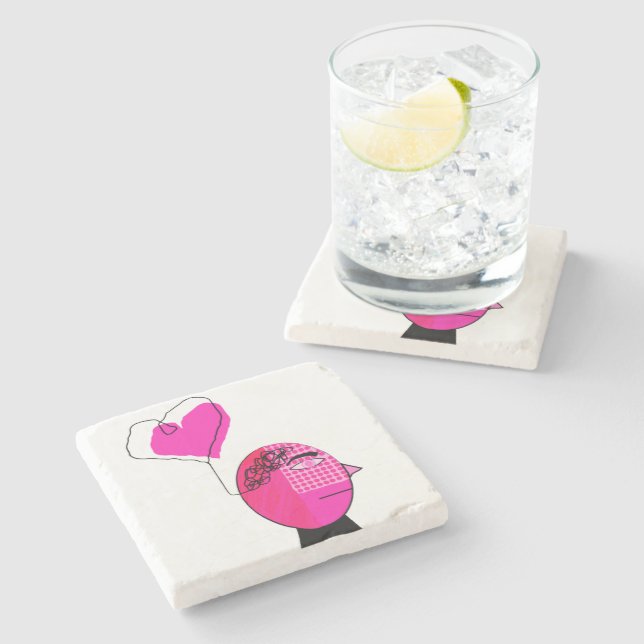 Dessous-de-verre En Pierre L'amour dans l'esprit (Côté)