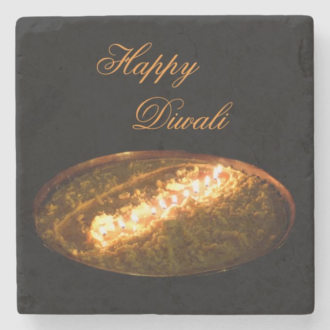 Dessous-de-verre En Pierre Lampe à beurre tibétain (Devant)