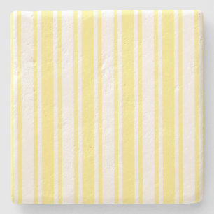 Dessous-de-verre En Pierre Landes de bonbons jaune et blanc citron