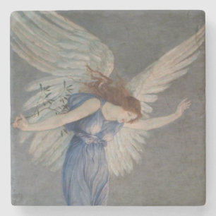 Dessous-de-verre En Pierre L'ange de la paix (par Walter Crane)